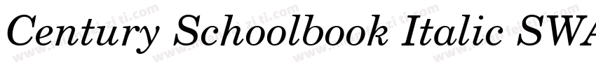 Century Schoolbook Italic SWA字体转换